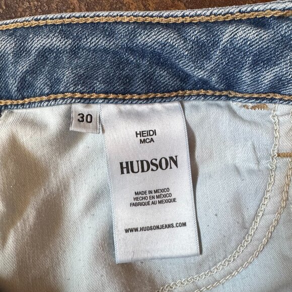 Hudson High Rise Wide Leg Jeans Women's Size 30 - Picture 7 of 7
